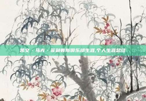 凯文·马克·菲利普斯俱乐部生涯,个人生涯总结