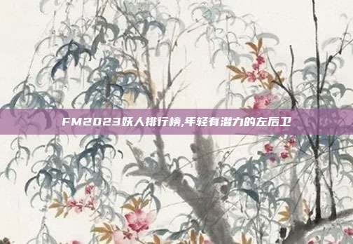 FM2023妖人排行榜,年轻有潜力的左后卫