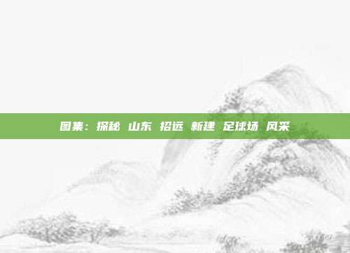 图集：探秘 山东 招远 新建 足球场 风采