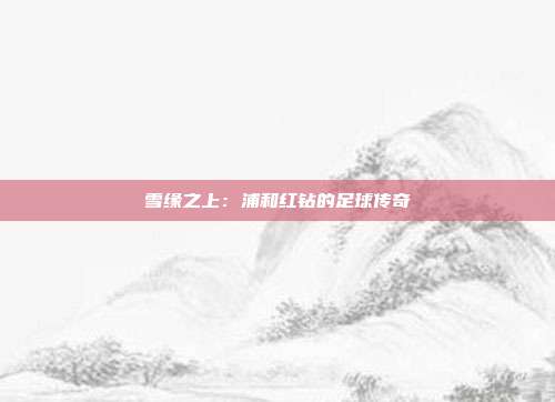 雪缘之上：浦和红钻的足球传奇