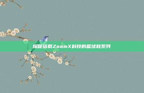 探秘搭载ZoomX科技的篮球鞋系列