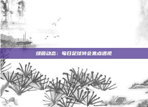 绿茵动态：每日足球转会焦点透视