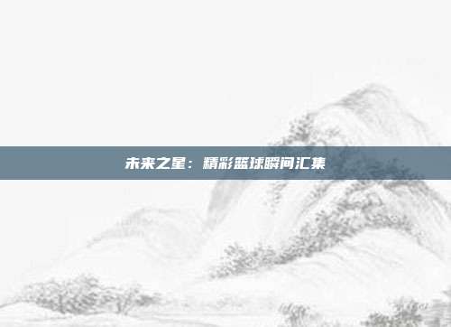 未来之星：精彩篮球瞬间汇集