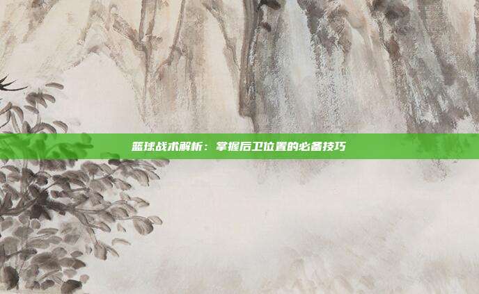 篮球战术解析：掌握后卫位置的必备技巧