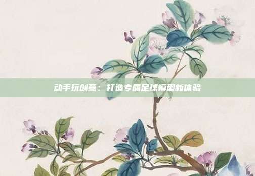 动手玩创意：打造专属足球模型新体验