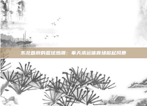 东北首府的篮球热潮：奉天承运体育场掀起风暴