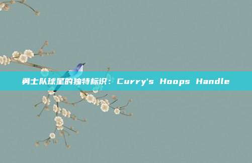 勇士队球星的独特标识：Curry's Hoops Handle