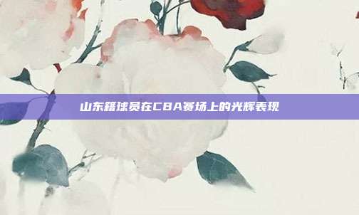 山东籍球员在CBA赛场上的光辉表现