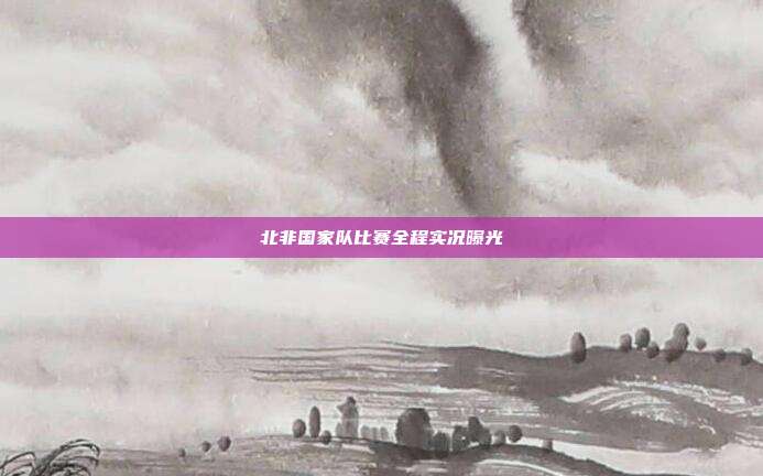 北非国家队比赛全程实况曝光