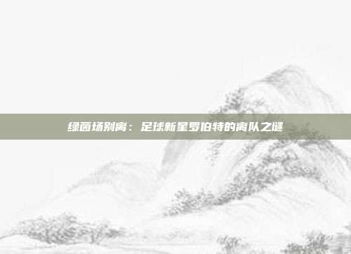 绿茵场别离：足球新星罗伯特的离队之谜