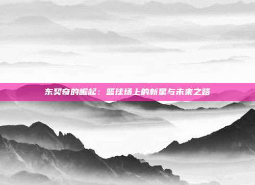 东契奇的崛起：篮球场上的新星与未来之路