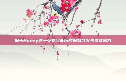 探索Henry这一英文名背后的深刻含义与独特魅力