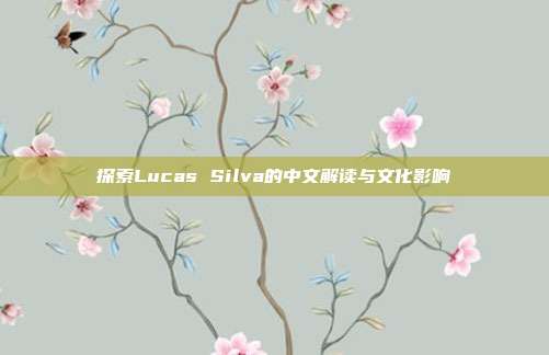 探索Lucas Silva的中文解读与文化影响