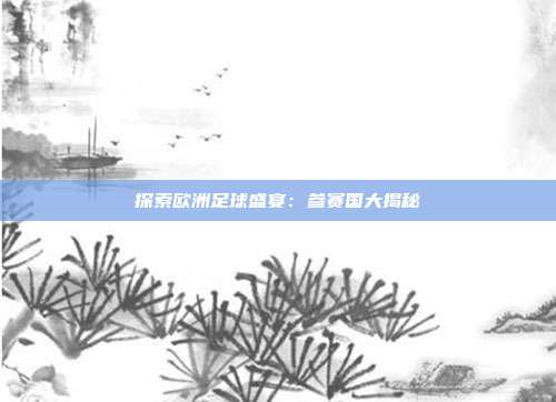 探索欧洲足球盛宴：参赛国大揭秘