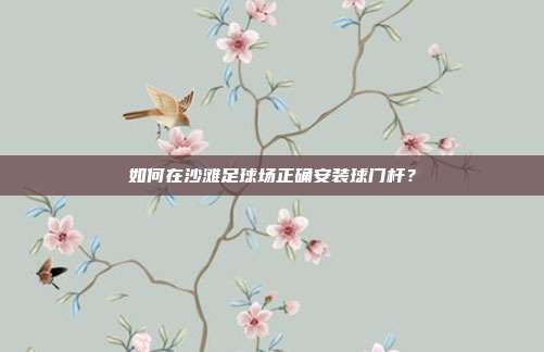 如何在沙滩足球场正确安装球门杆？