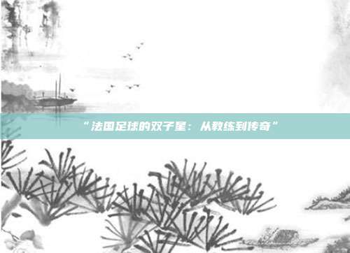 “法国足球的双子星：从教练到传奇”