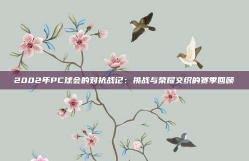 2002年PC球会的对抗战记：挑战与荣耀交织的赛季回顾