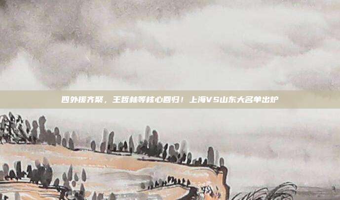 四外援齐聚，王哲林等核心回归！上海VS山东大名单出炉