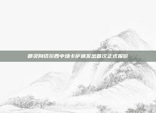 都灵向切尔西中场卡萨迪发出首次正式报价