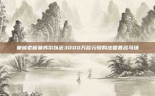 曼城老板曼苏尔以近3000万欧元收购法国著名马场