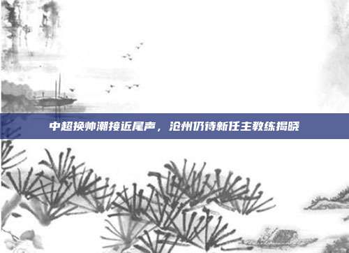 中超换帅潮接近尾声，沧州仍待新任主教练揭晓