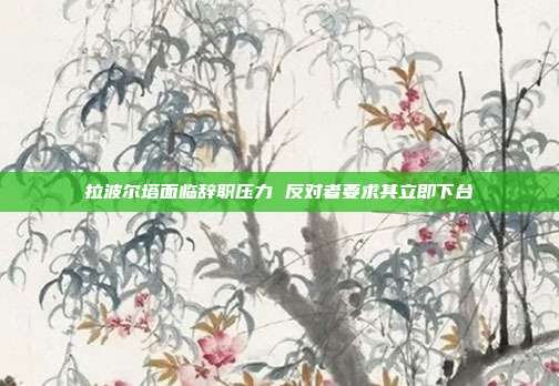 拉波尔塔面临辞职压力 反对者要求其立即下台